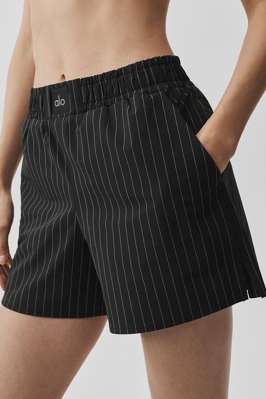 Pinstripe Daylight Boxer Short - Black/Titanium